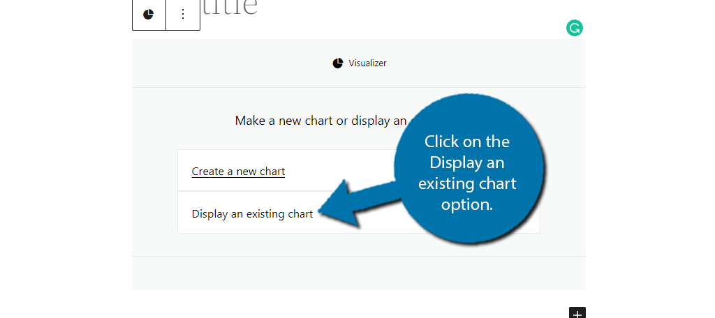 Display an existing chart