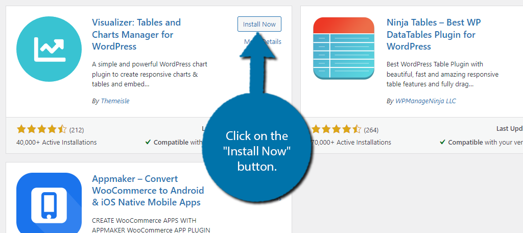 Install Now Button