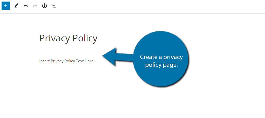 Create Privacy Policy Page