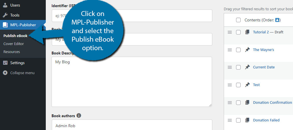 Publish eBook