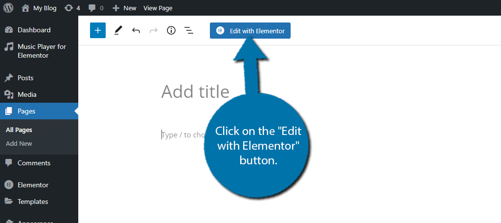 Modifica con Elementor