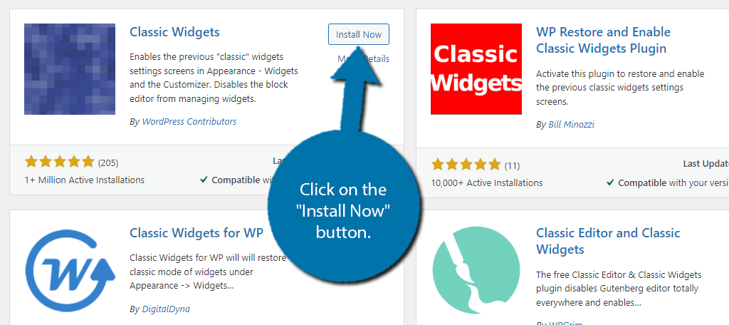 Click on Install Now Button