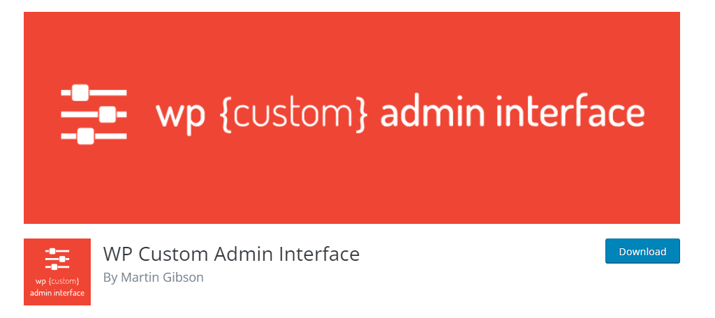 WP Custom Admin Interface