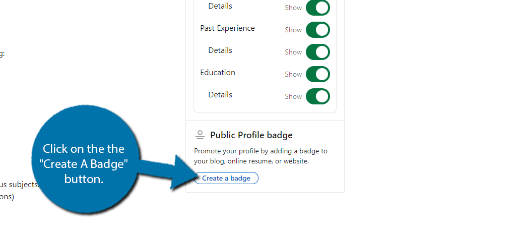 Create a Badge button