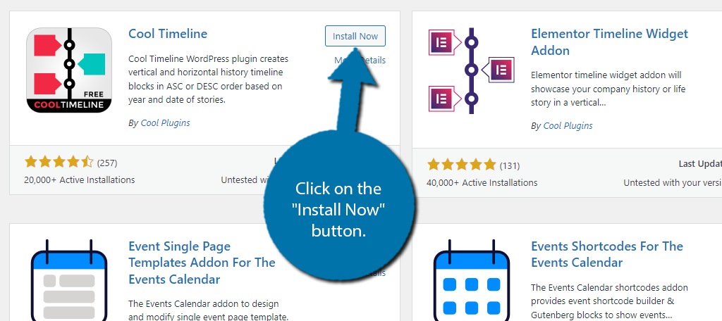 Install the Cool Timeline Plugin to Your WordPress Website