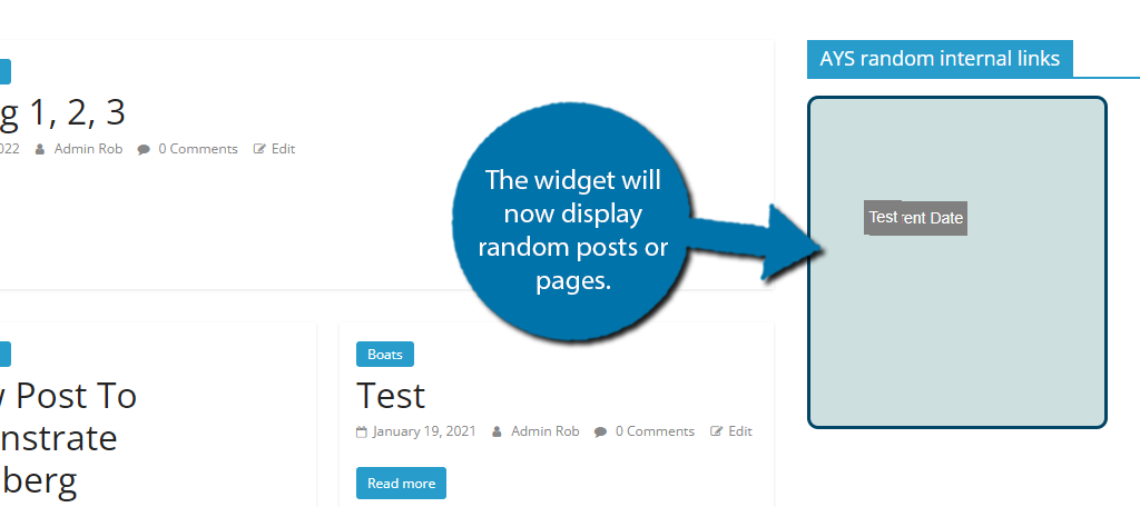 See the random posts or pages in WordPress