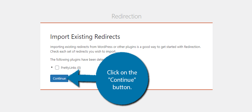 Import any redirects in WordPress