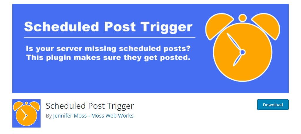 Schedules Post Trigger can fix the missed schedule error in WordPress