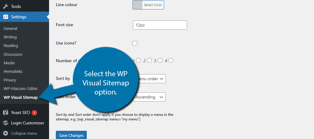 Select WP Visual Sitemap