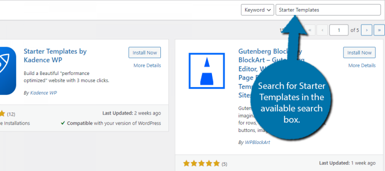 How to Use Starter Templates in WordPress to Build What You Need ...
