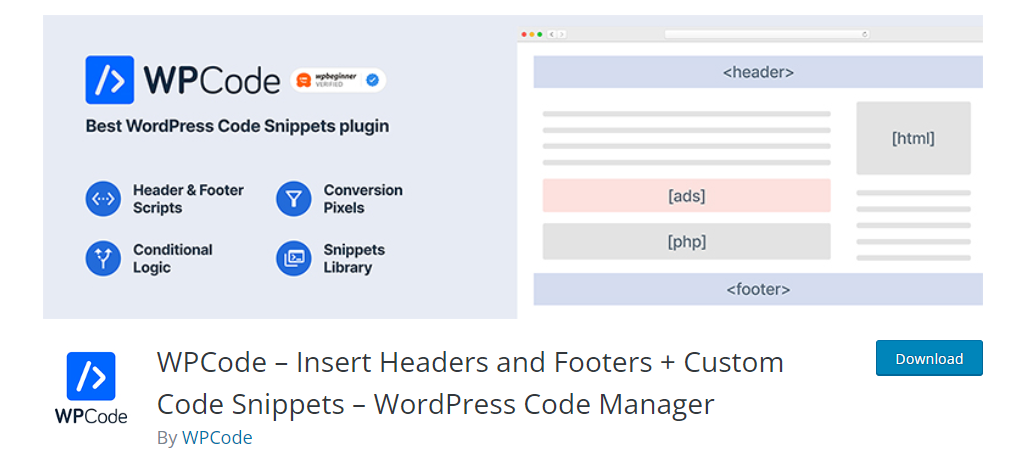 WPCode is an excellent way to add code into your WordPress footer