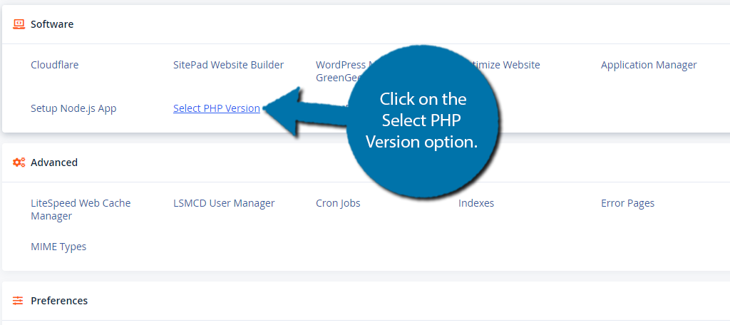 Choosing the correct PHP version can fix the critical error on your website