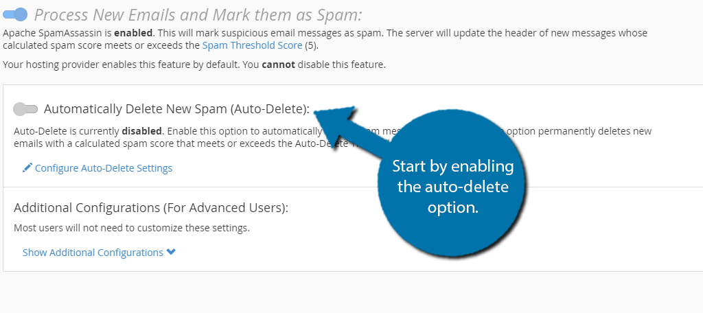 Enable Auto-Delete