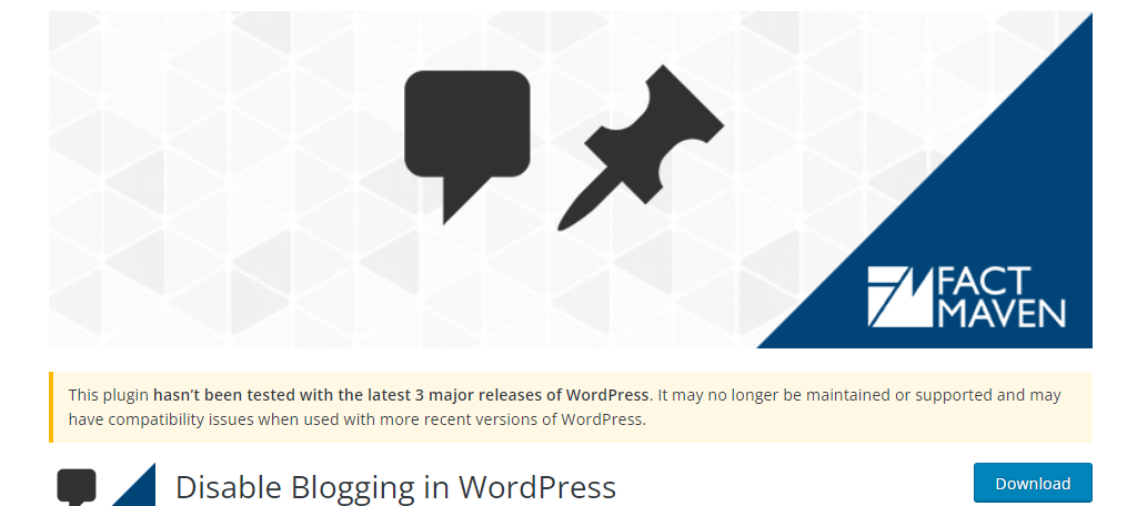 Disable Blogging In WordPress