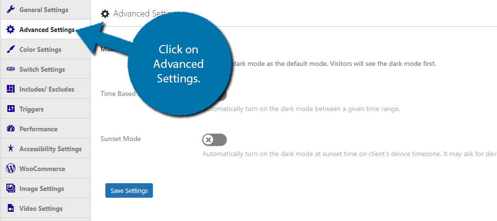 Advanced Settings