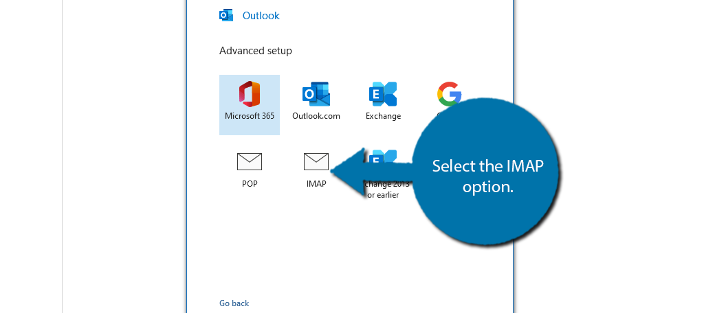 How do I set up email using Microsoft Outlook?