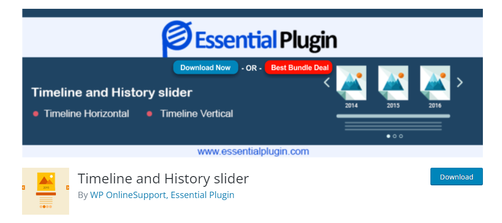 Timeline and History Slider