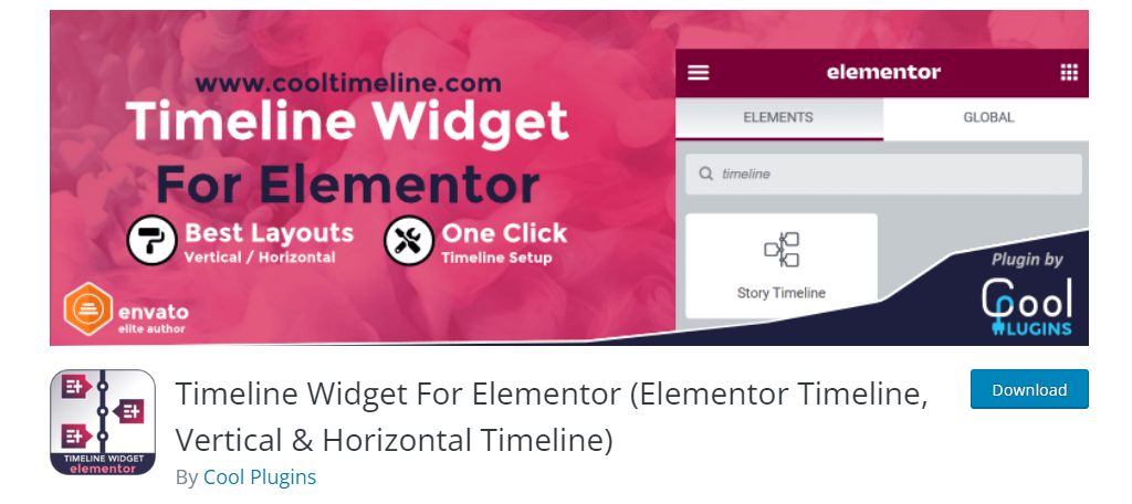 timeline Widget For Elementor
