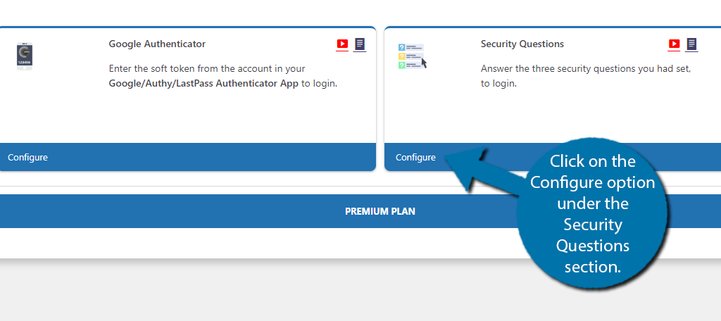 Configure Security Questions