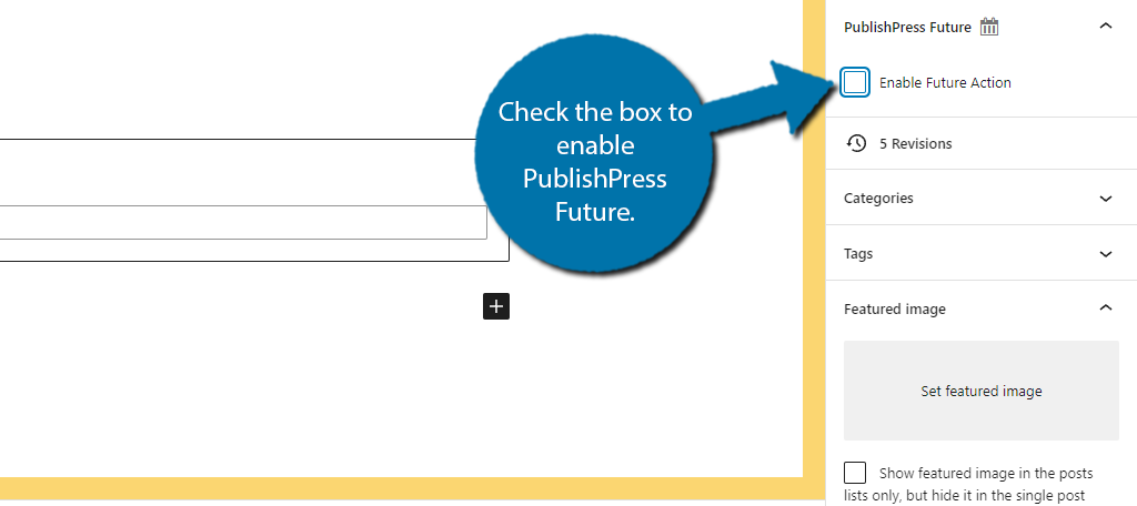 Enable PublishPress Future