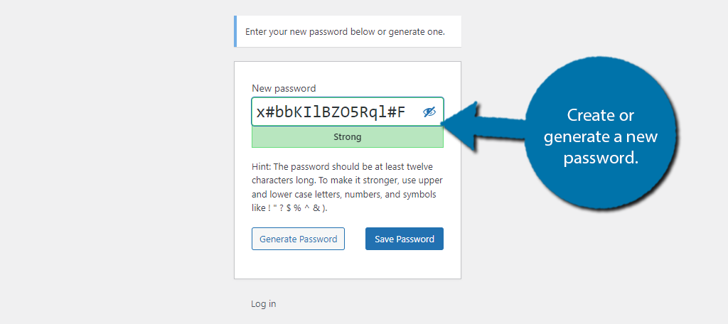 Generate new password