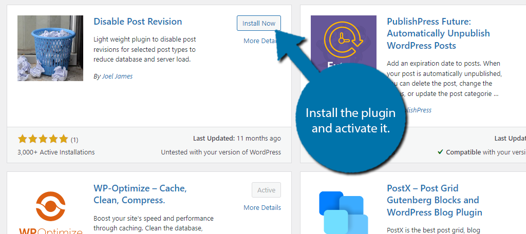 Disable Post Revision