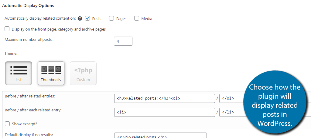 Display Related Posts