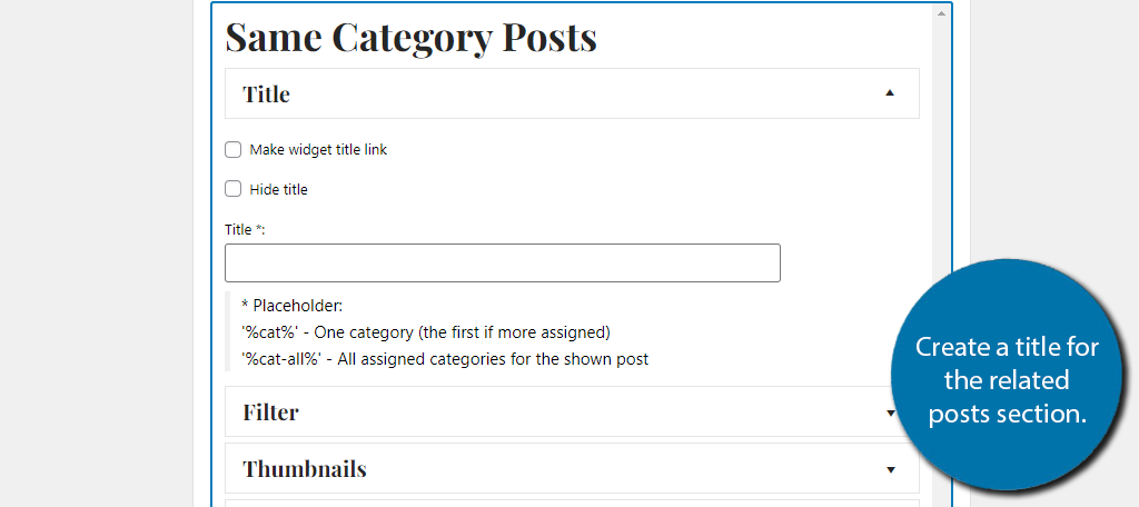 Related Posts Section Title in WordPress