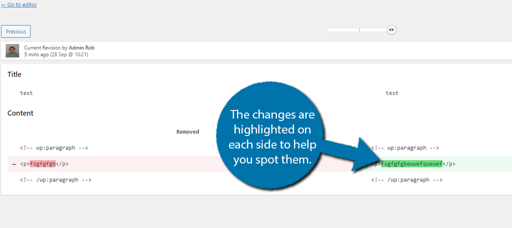 Revision Changes