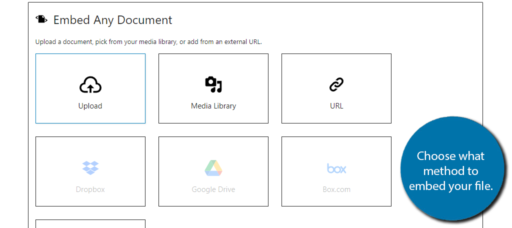 Choose a method to embed office documents in WordPress
