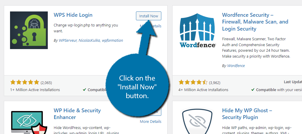 Install WPS Hide Login to protect your URL in WordPress