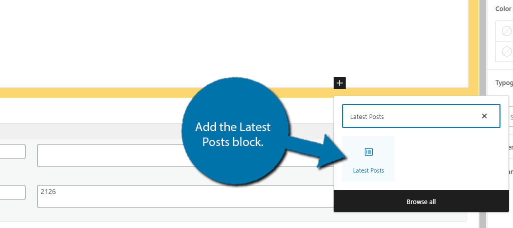Add the Latest Posts Block to show category posts in WordPress