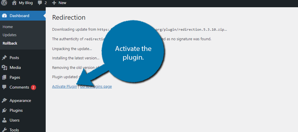 Activate the plugin