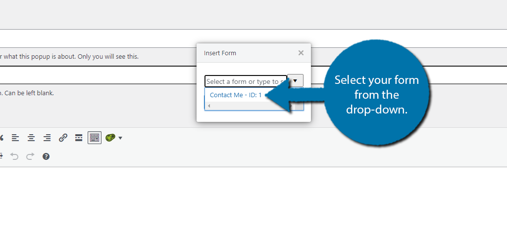 Form Drop Down