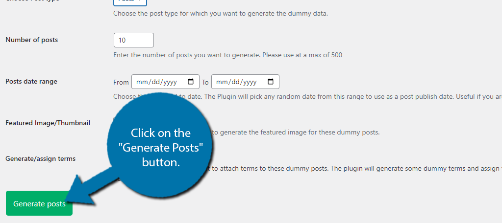 Generate Posts