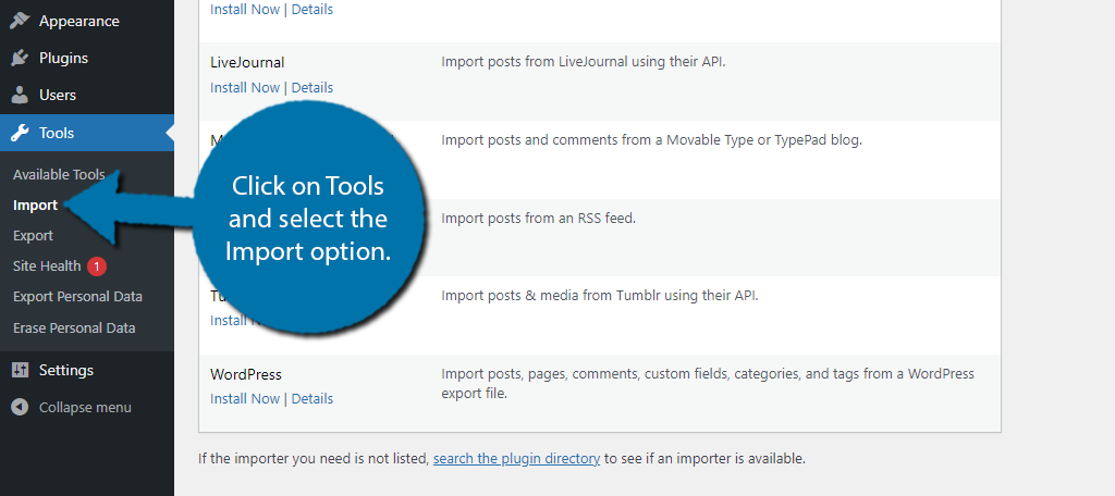 WordPress Import Tools
