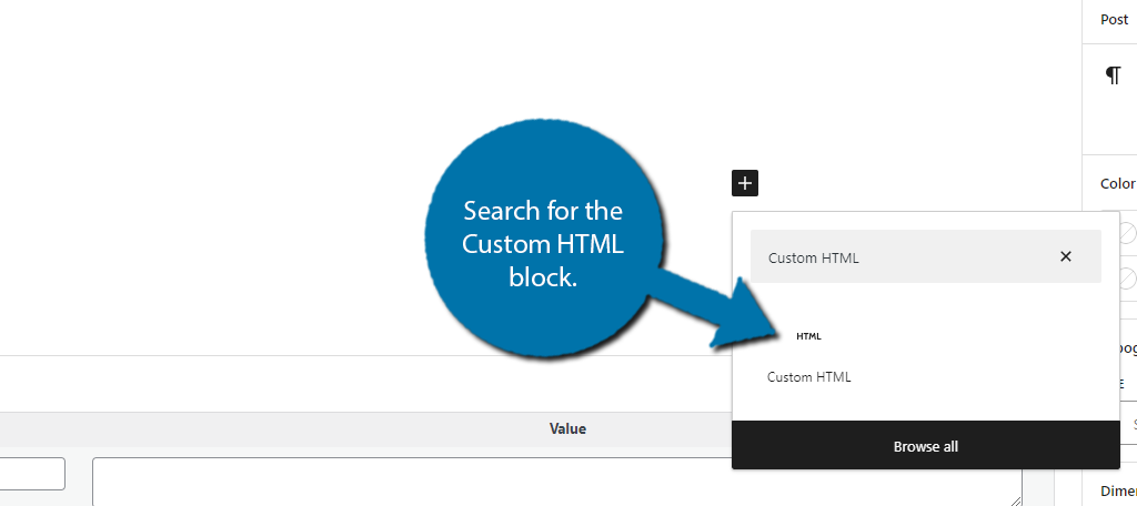 Custom HTML