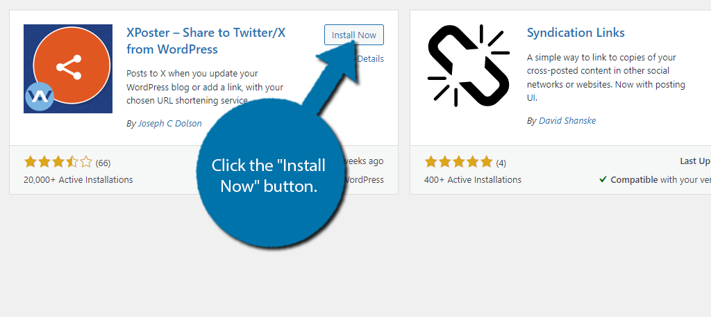 Install XPoster to create an automatic twitter post in WordPress