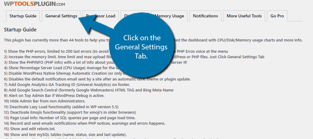 General Settings