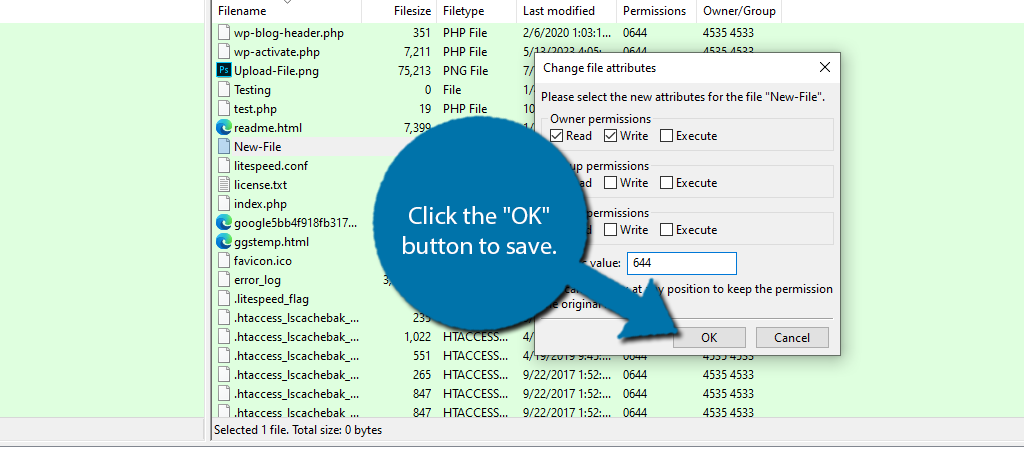 Change File Permissions