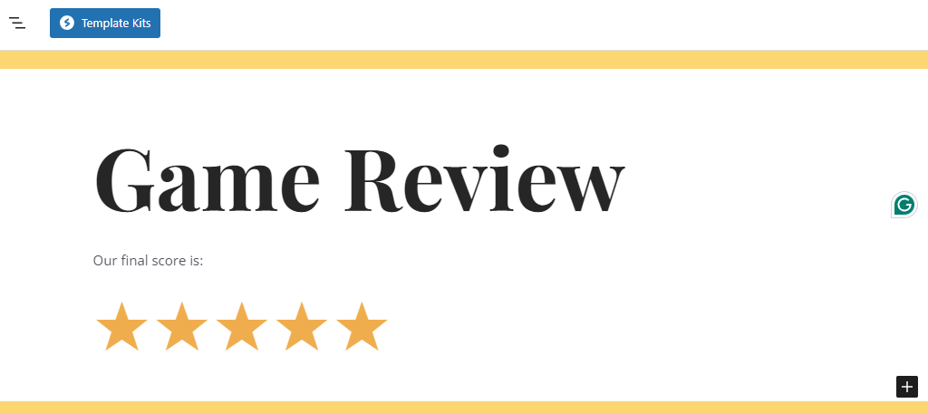 Star Reviews from Spectra in WordPress