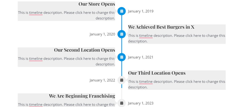 Timeline with Spectra in WordPress