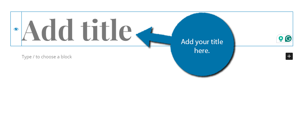 Add Title for New Post in WordPress