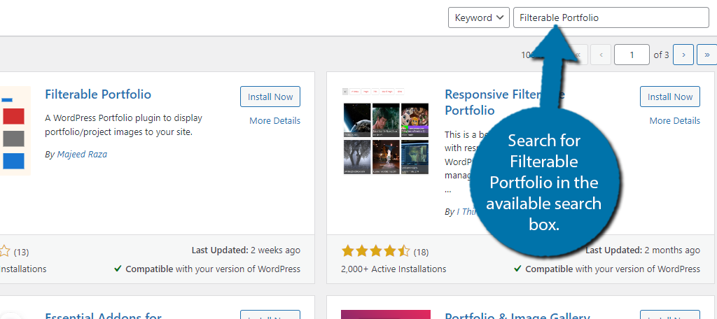 Filterable Portfolio can add a filter