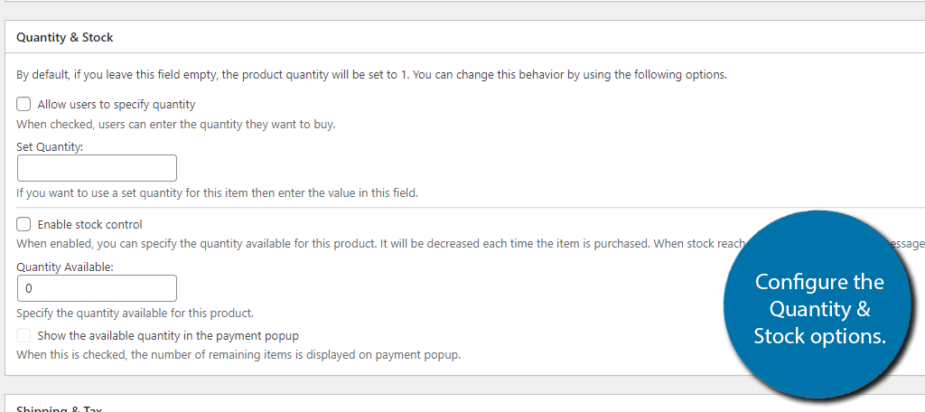 Quantity-Stock