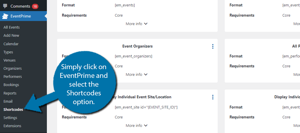 EventPrime Shortcodes