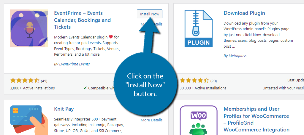 Install EventPrime