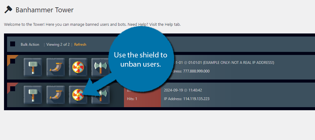 Unban Users