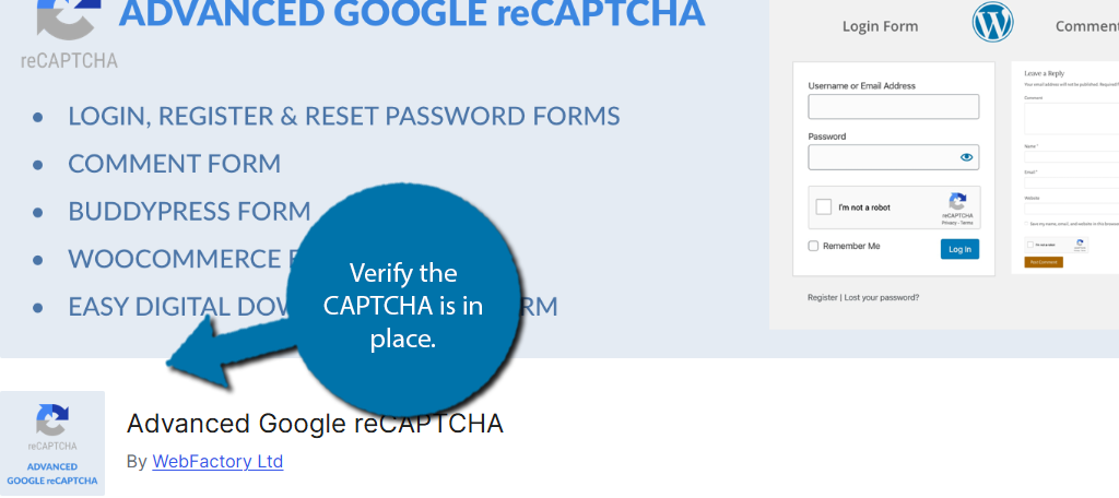 Advanced Google ReCAPTCHA