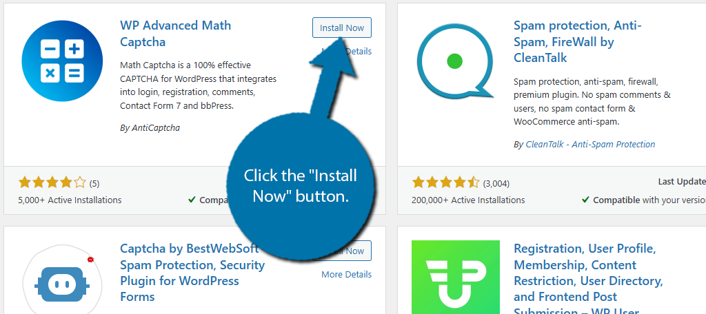 Install Captcha Plugin in WordPress